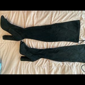 Steve Madden Elliana Peep Toe over the knee boot.